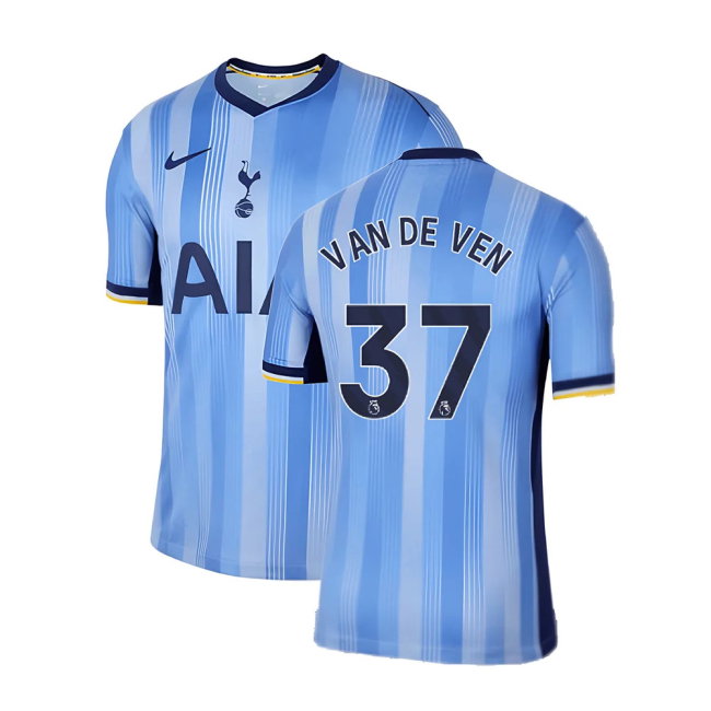 2024-2025 Tottenham Hotspur Away Shirt (Kids) (Van De Ven 37)-SoccerKits Hub | Buy Soccer Jerseys Online